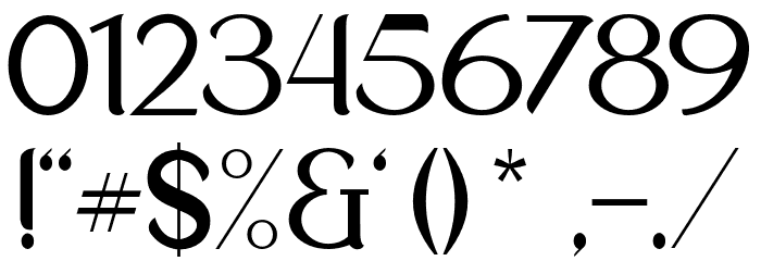 NewCrown-Light_DEMO Font OTHER CHARS