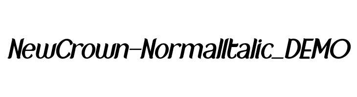NewCrown-NormalItalic_DEMO  नि: शुल्क फ़ॉन्ट्स डाउनलोड