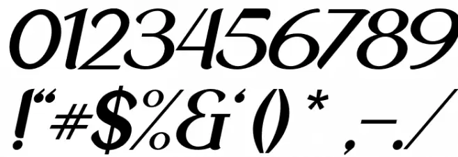 NewCrown-NormalItalic_DEMO Font OTHER CHARS