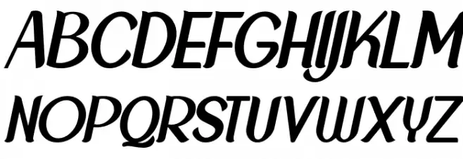 NewCrown-NormalItalic_DEMO Fonte MAIÚSCULAS