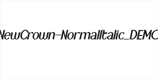 NewCrown-NormalItalic_DEMO Logo
