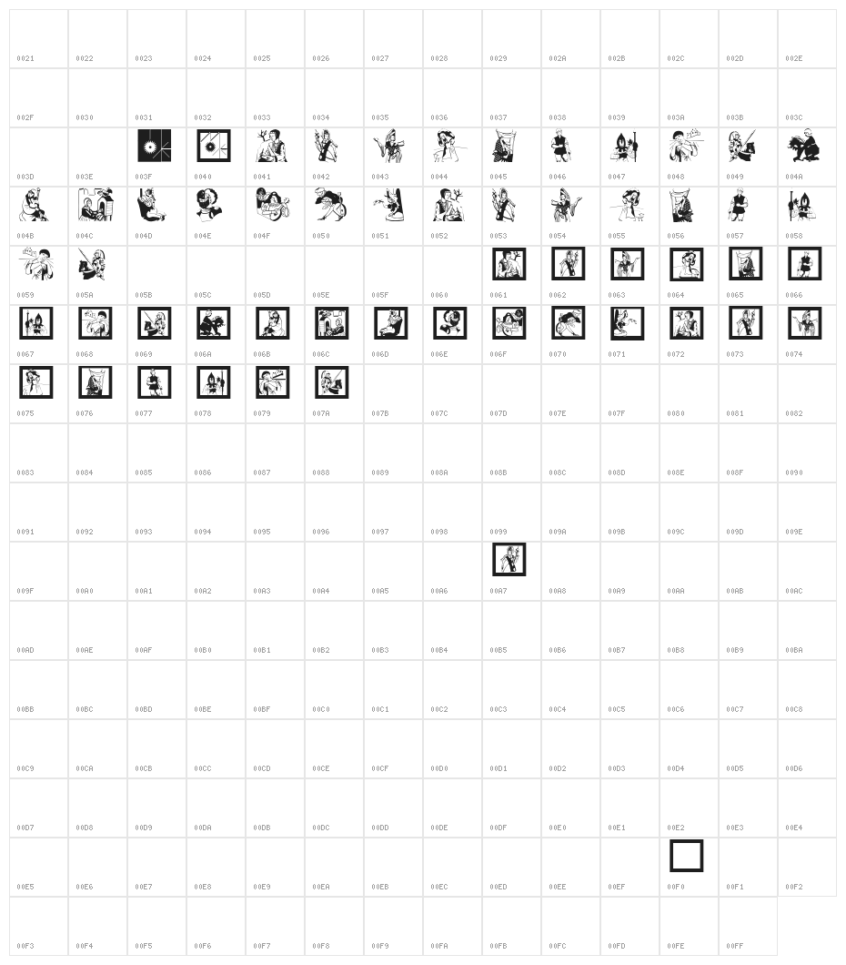 NewDarkTimes Character Map