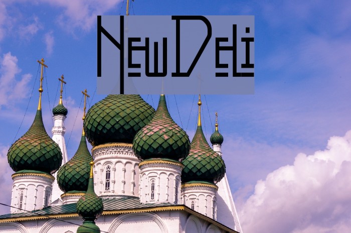 NewDeli Font examples
