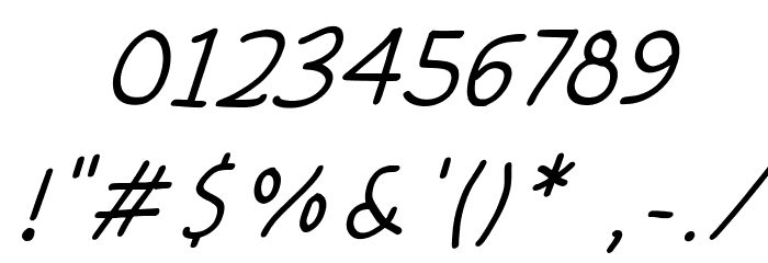 NewFont Medium Oblique フォント その他の文字