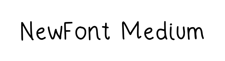 NewFont Medium フォント