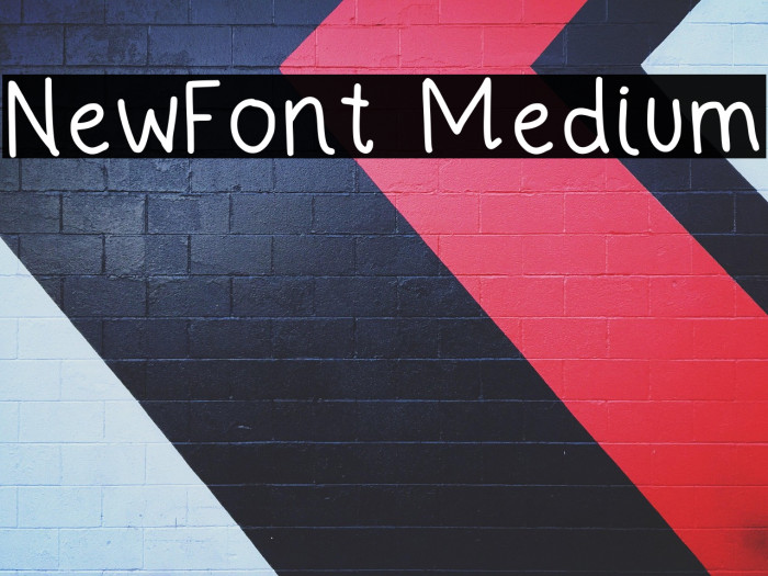 NewFont Medium フォント examples
