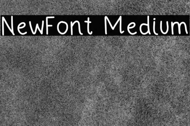 NewFont Medium Font examples
