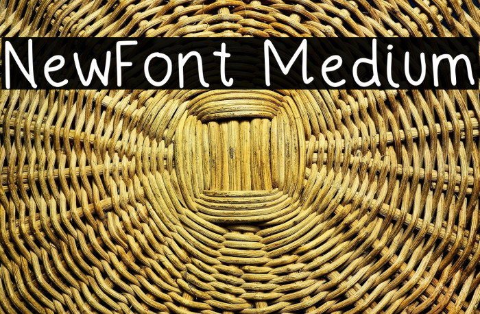 NewFont Medium フォント examples