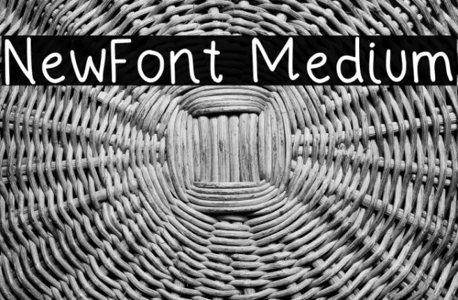 NewFont Medium Font examples