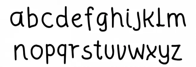 NewFont Medium Font LOWERCASE