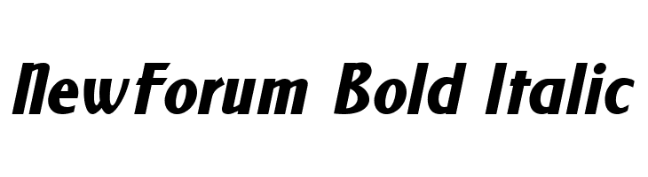 NewForum Bold Italic  Frei Schriftart Herunterladen