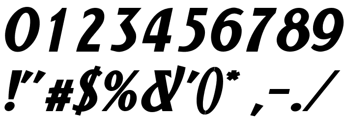 NewForum Bold Italic Font OTHER CHARS