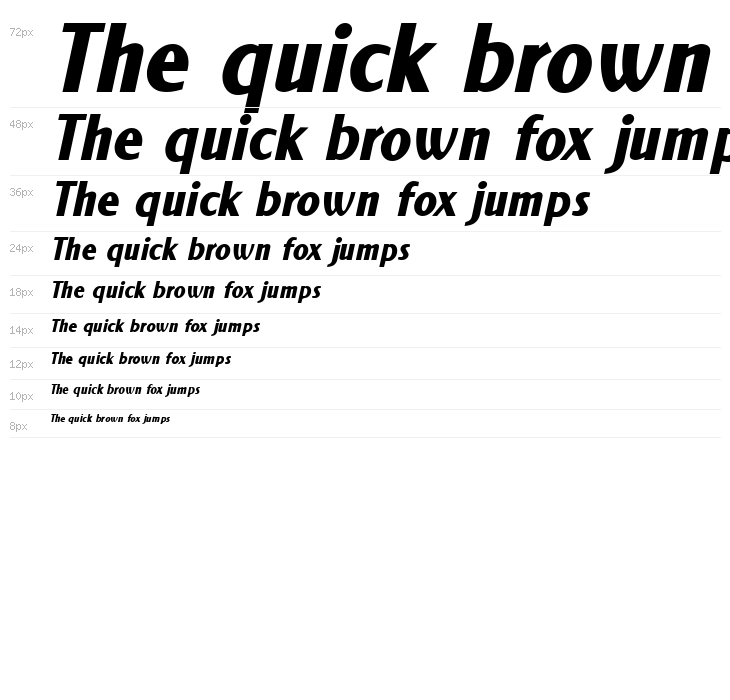 NewForum Bold Italic Waterfall