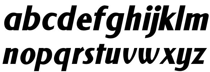 NewForum Bold Italic Font LOWERCASE