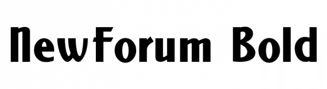 NewForum Bold  font caratteri gratis