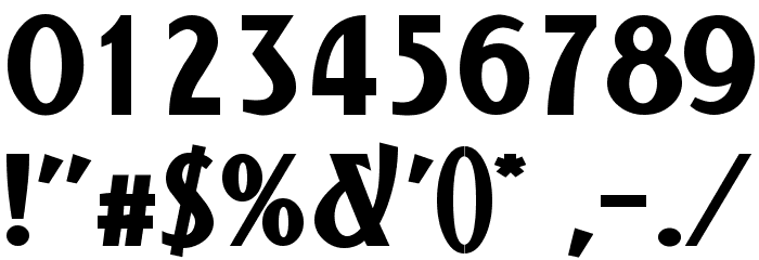 NewForum Bold Font OTHER CHARS