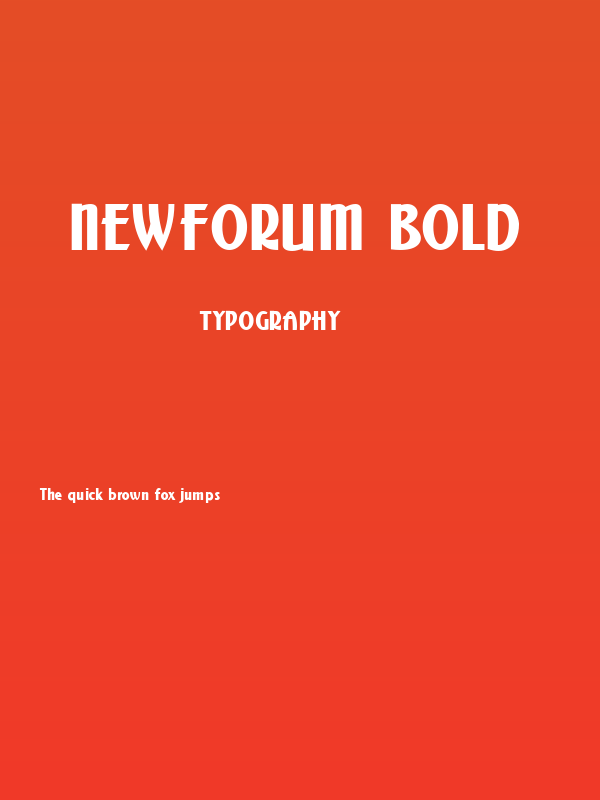 NewForum Bold Poster