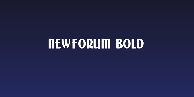 NewForum Bold Social Header