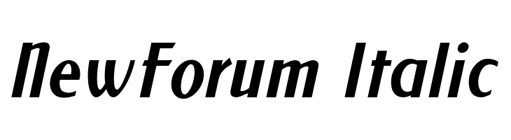 NewForum Italic  免费字体下载