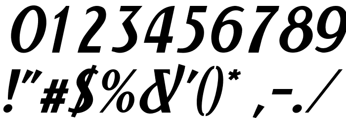 NewForum Italic Font OTHER CHARS
