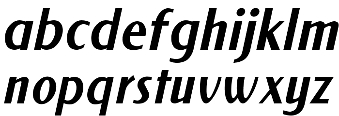 NewForum Italic Font LOWERCASE