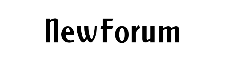 NewForum  font caratteri gratis