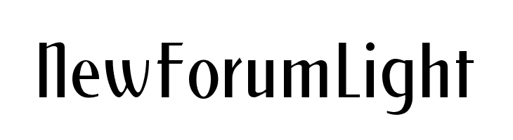 NewForumLight Font
