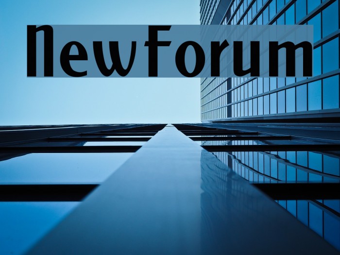 NewForum Font examples