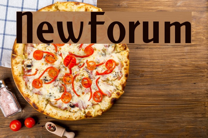 NewForum Font examples