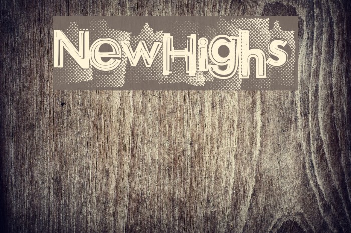 NewHighs Font examples