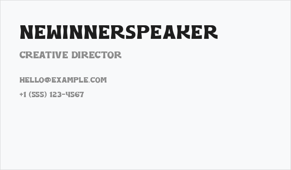 NewInnerspeaker Business Card
