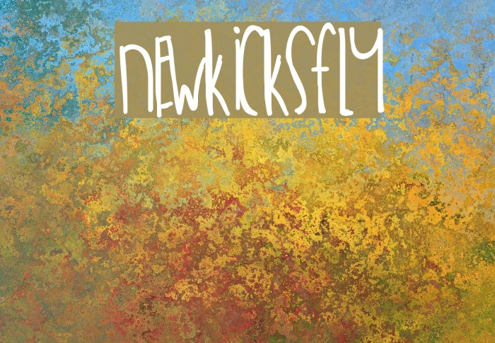 NewKicksFly Font examples