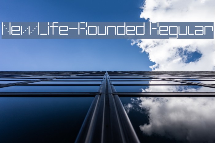 NewLife-Rounded Regular Font examples