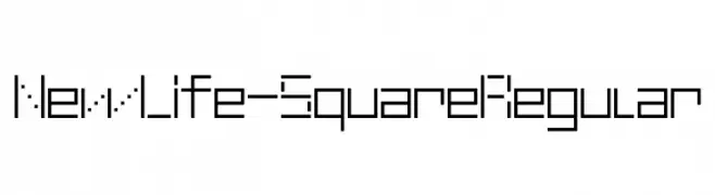NewLife-Square Regular  Frei Schriftart Herunterladen