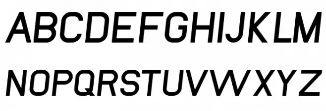 NewMedia Bold Italic 字体 大写
