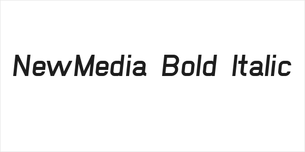 NewMedia Bold Italic Logo