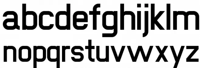 NewMedia Bold フォント 小文字