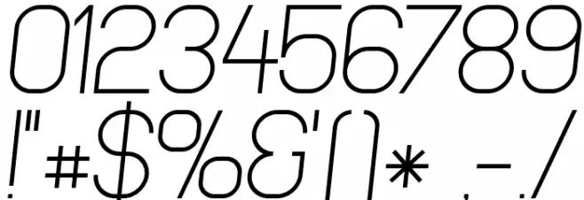 NewMedia Italic Font OTHER CHARS