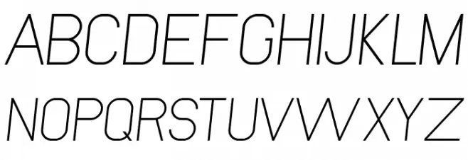 NewMedia Italic 字体 大写