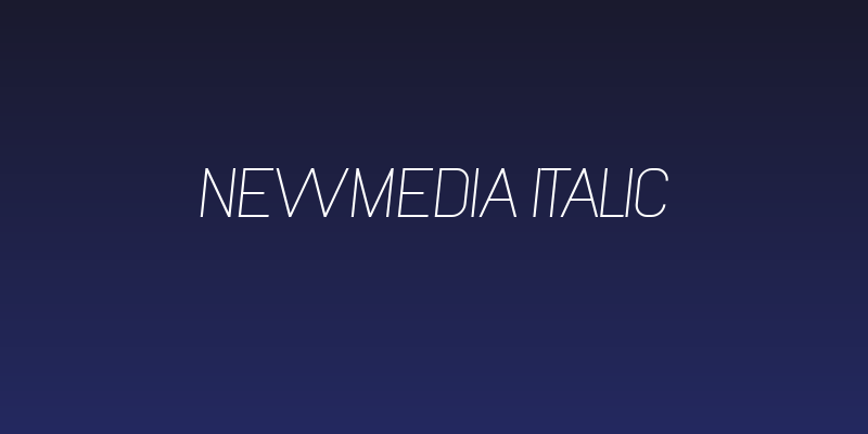 NewMedia Italic Social Header