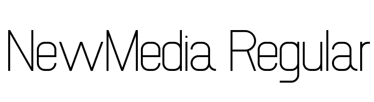 NewMedia Regular Font