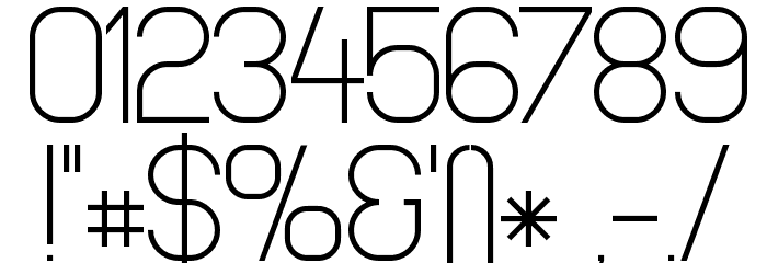 NewMedia Regular Font OTHER CHARS