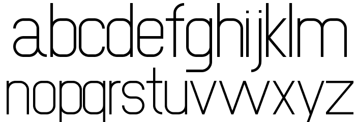 NewMedia Regular Font LOWERCASE