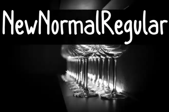 NewNormalRegular Font examples