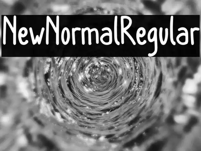 NewNormalRegular Font examples