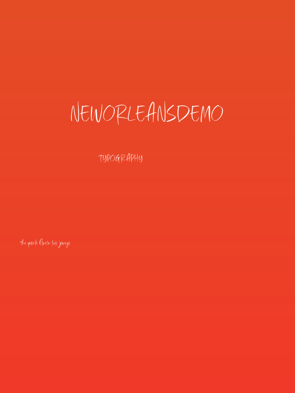 NewOrleansDEMO Poster