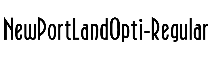 NewPortLandOpti-Regular  font caratteri gratis