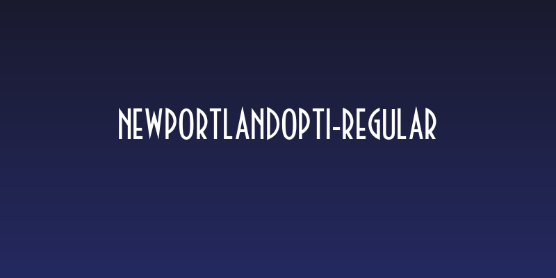 NewPortLandOpti-Regular Social Header