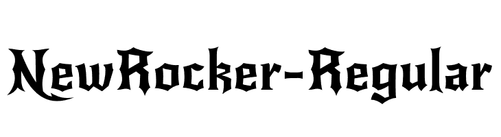 NewRocker-Regular  les polices de caractères gratuit tlcharger