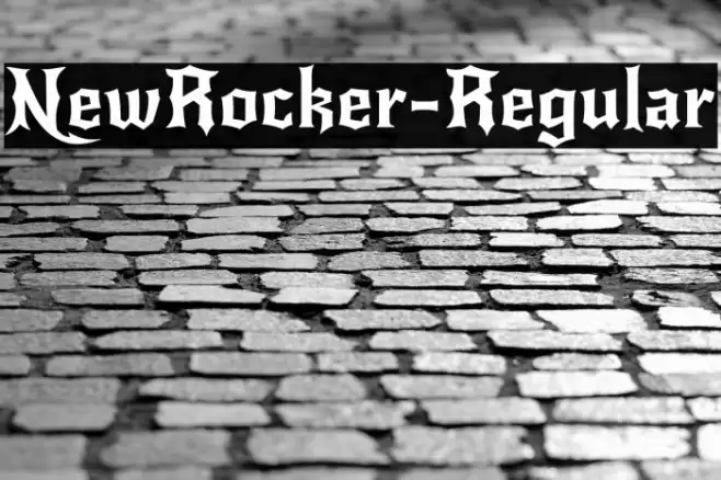 NewRocker-Regular Font examples
